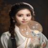 HangErFeng Women Dress Accessories Silk Embroidery Fan 293 Color2 view 2