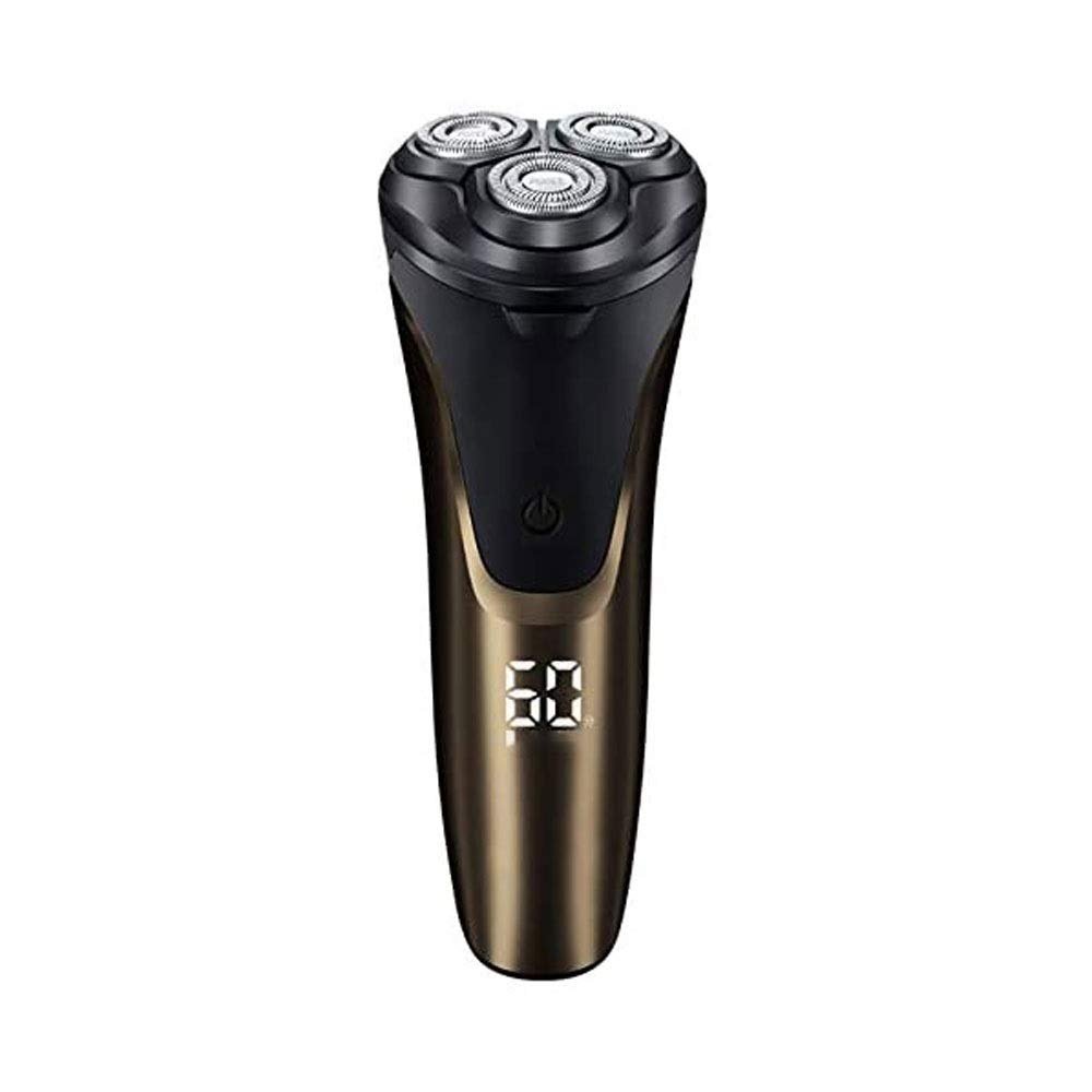 ALQPPM Electric Razor for Men,Rechargeable Rotary Mens Electric Shaver Wet Dry Waterproof with Pop-up Beard Trimmer