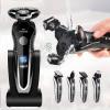 ALQPPM Electric Razor for Men's, Men's Shaver Electric Razor for Men Trimmer for Men Hair Cutting Machine Safety Razor USB Charger Nose Shaver Washable view 2