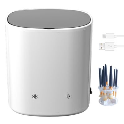 XUEYEGONGJI Makeup Brush Cleaner Machine, Electric Makeup Brush Cleaner Dryer, USB Charging Automatic Makeup Brush Cleaner Electric Makeup Brush Cleaner