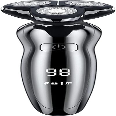 ALQPPM Electric Razor for Men, Dry Wet Waterproof Rotary Facial Shaver, Portable Face Shaver Cordless Travel USB Rechargeable with Nose Hair Trimmer,Facial Cleansing Brush, Precision Trimmers for Husb