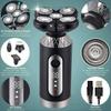 ALQPPM Electric Razor for Men's, 4 in 1 Men's Electric Shaver Wet and Dry Double Shaver Waterproof 4D Rechargeable Multifunctional Razor Beard Trimmer Beauty Kit view 2