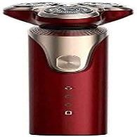 ALQPPM Electric Razor for Men, Wet & Dry Men's Razors for Shaving Electric Cordless, Rotary Razors Electric Shavers for Men Waterproof Rechargeable (Color : Red)(Red)