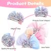 3Pack Bow Hair Clips, Crown Hair Barrettes, Cute Rhinestones Princess Bows Metal Side Hair Clips Sparkly Birthday Hair Styling Accessories view 4