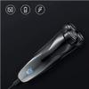 ALQPPM Electric Razor, 3D Rechargeable Waterproof Electric Shaver, Wet & Dry Rotary Shavers for Men Electric Shaving Razors with Pop-up Trimmer, LED Display 150 Mins Battery Life for Shaving view 3