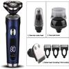 ALQPPM Electric Razor for Men's, Electric Shaver Multi-Function Electric Razor Rechargeable Shaving Machine for Men 3 Blades Portable Beard Trimmer view 2