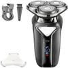 ALQPPM Electric Shavers for Men, Wet Dry Waterproof Electric Shaver for Men Wet Dry Beard Electric Razor Facial Shaving Machine Rechargeable LCD view 1