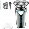 ALQPPM Electric Shavers for Men, Wet Dry Waterproof Electric Shaver for Men Wet Dry Beard Electric Razor Facial Shaving Machine Rechargeable LCD view 2
