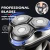 ALQPPM Electric Shavers for Men, Wet Dry Waterproof Electric Shaver for Men Wet Dry Beard Electric Razor Facial Shaving Machine Rechargeable LCD view 3