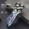ALQPPM Electric Shavers for Men, Wet Dry Waterproof Electric Shaver for Men Wet Dry Beard Electric Razor Facial Shaving Machine Rechargeable LCD view 4