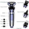 ALQPPM Electric Shavers for Men, Mens Electric Razor, Dry Wet Waterproof Man Rotary Facial Shaver Face Shaver Cordless Travel USB Rechargeable with Beard Trimmer for Husband Shaving view 2