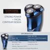 ALQPPM Electric Razor Rotary Shaver for Men 3D Rechargeable Cordless Shavers Mens Wet & Dry Razors for Shaving, IPX7 Waterproof view 3
