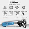 ALQPPM Electric Shaver for Men, Rechargeable Waterproof 4 in 1 Men's Rotary Shavers Wet and Dry Electric Shaving Razors for Husband, Father and Son Gift view 3