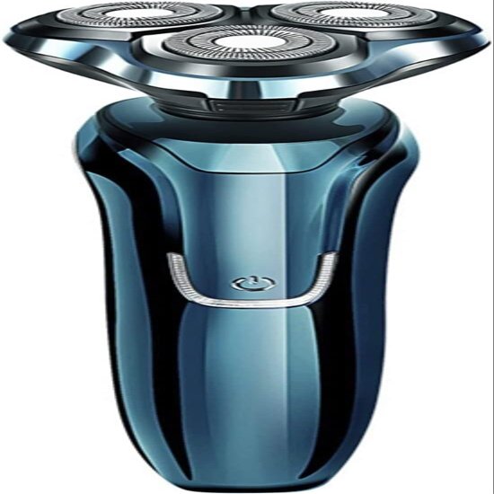 ALQPPM Heads Floating Shaving Hair Razor, USB Rechargeable Electric Shaver & Grooming Kit, Dry Wet Waterproof Cordless Rotary Shavers with Charging Indicator, for Bathroom, Travel