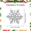 16 Pcs Snowflake Hair Clips Glitter Snowflake Hair Accessories Hairpins for Women Glitter Christmas Hair Barrettes Alligator Clips for Winter Holiday Party Supplies Party Favors view 2