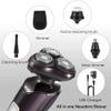 ALQPPM Electric shavers for Men Wet and Dry Rechargeable Mens Razor Waterproof Electric Razor Intelligent Digital Display 4D Rotary Razors USB Charging view 3