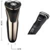 ALQPPM Electric Shaver for Men Wet and Dry Waterproof Electric Razor Cordless Rechargeable Rotary Shaver Razor for Men with Pop-up Trimmer(Blue) view 2