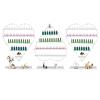 6PCS Metal Wall-mounted Nail Polish Storage Racks, 5 Tiers Heart-shaped Cosmetic Display Racks, Essential Oil Bottles Organizer, Cosmetic Display Case Lipstick Perfume Wall Shelf for Nail Shop (White) view 1