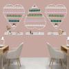 6PCS Metal Wall-mounted Nail Polish Storage Racks, 5 Tiers Heart-shaped Cosmetic Display Racks, Essential Oil Bottles Organizer, Cosmetic Display Case Lipstick Perfume Wall Shelf for Nail Shop (White) view 4