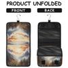 Gublec Hanging Travel Toiletry Bag Forest Mountain Toiletry Bags with Hanging Hook Portable Cosmetic Bag Makeup Organizer for Travel Business Trip view 3