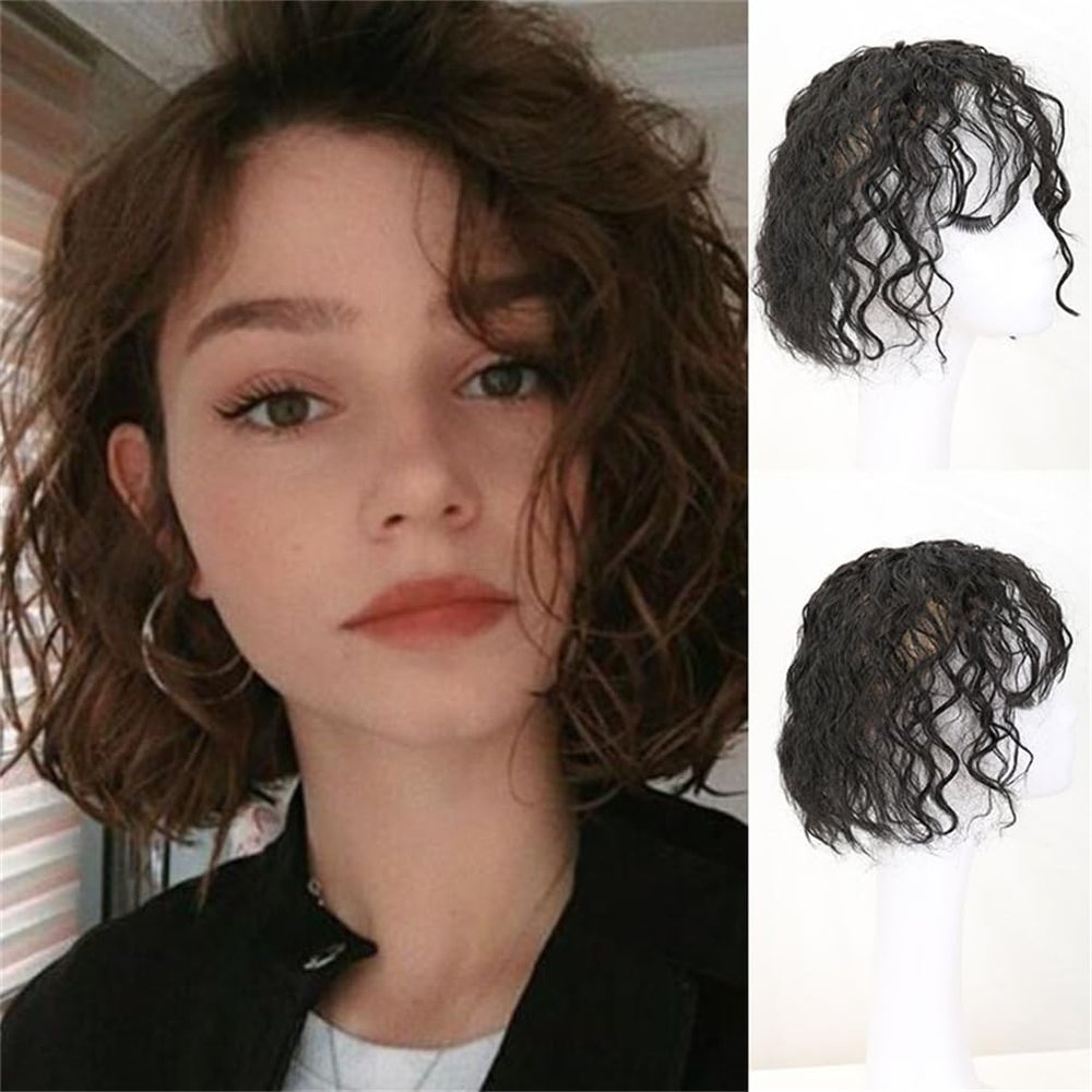 25cm/10inch Fluffy Curly Add Hair Volume 38g Synthetic for Woman for Hair Loss Add Hair Volume (18H613-Blonde)