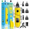 Aiefeya Nose Hair Trimmer for Men & Women, IPX7 Waterproof, USB Rechargeable, Easy Cleaning, All-in-ONE Facial & Eyebrow Trimmer (Yellow) view 1