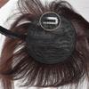 10inch Human Hair Straight with Headband Braids Natural with Bangs for Thinning Hair Woman (Dark Brown) view 2