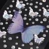 100 pcs Face Rhinestones, Colorful Aurora Self Adhesive Diamonds Face Sticky Gems with Tweezers Fabric Butterflies Multi-Style Sequin Stickers for Women Face Body Makeup view 3