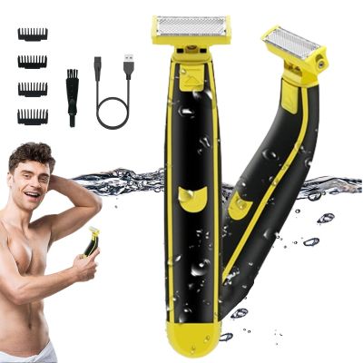 GHHNGHHO Vrsgs Wet Dry Shaver, Vrsgs Electric Shaver, Ailsion Electric Shaver, Ailsion Shaver for Men, Wet and Dry Electric Shaver, Full Body Washed Wet & Dry Shaver, Men's Electric Razors(2pcs)