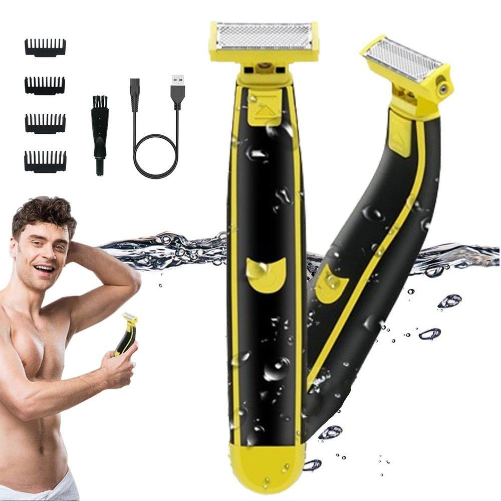 GHHNGHHO Vrsgs Wet Dry Shaver, Vrsgs Electric Shaver, Ailsion Electric Shaver, Ailsion Shaver for Men, Wet and Dry Electric Shaver, Full Body Washed Wet & Dry Shaver, Men's Electric Razors(2pcs)