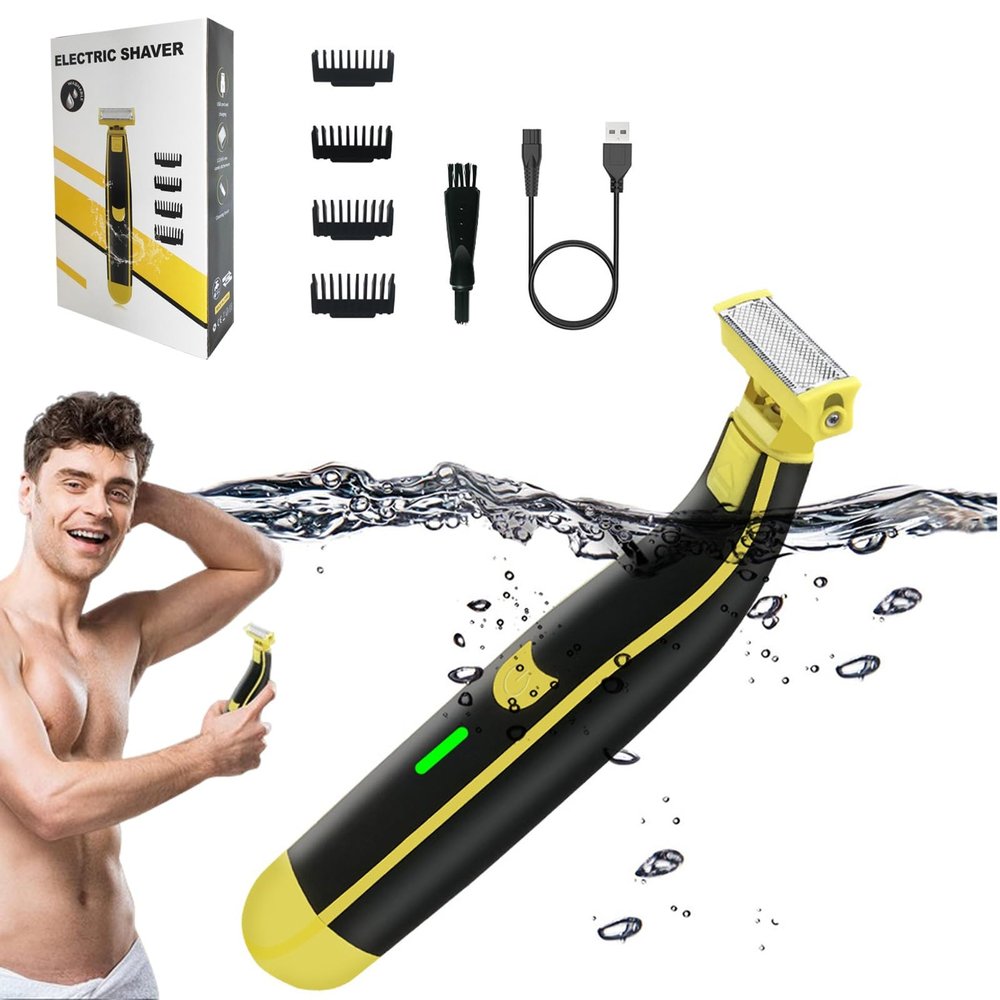 GHHNGHHO Vrsgs Wet Dry Shaver, Vrsgs Electric Shaver, Ailsion Electric Shaver, Ailsion Shaver for Men, Wet and Dry Electric Shaver, Full Body Washed Wet & Dry Shaver, Men's Electric Razors(1pcs)