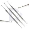 3Pcs Nail Curettes Double Ended Nail Cleaner 1.5mm-2.5mm Dermal Ingrown Toe-Nail Under Fingernails Cleaning Scoops Manicure Pedicure Tools view 1