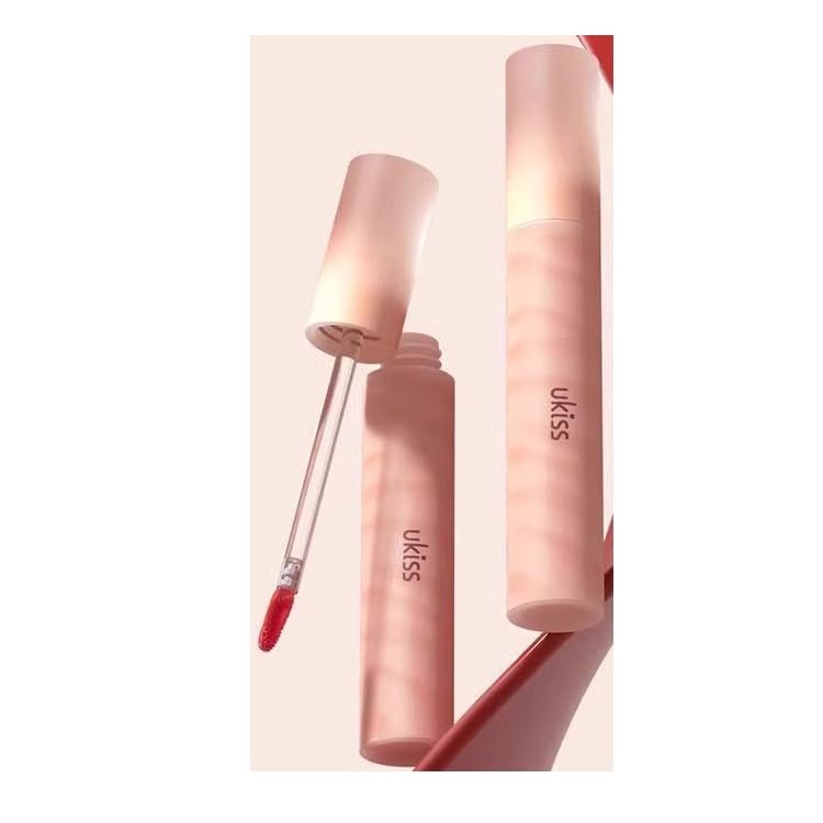 BeautyMall 1 PC Ukiss Long Lasting Water Lip Color, Liquid Lipstick, Light Weight Velvet Matte Lipstick Lip Glaze (W02#, 3.3g)