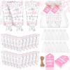 Dansib 48 Sets Winter Baby Shower Hand Cream Gift Party Favors for Guests Gift Bulk Mini Travel Size Hand Lotion Set for Guests(Snowflake) view 1