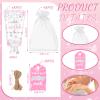 Dansib 48 Sets Winter Baby Shower Hand Cream Gift Party Favors for Guests Gift Bulk Mini Travel Size Hand Lotion Set for Guests(Snowflake) view 2