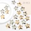 NAISKA Gold & Silver Star Hair Clips 20PCS - Non-Slip Metal Alloy Barrettes, 2000s Y2K Hair Accessories for Women and Girls view 2
