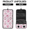Gublec Hanging Travel Toiletry Bag Dog Paw Print Theme Toiletry Bags with Hanging Hook Portable Cosmetic Bag Makeup Organizer for Travel Business Trip view 3