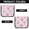 Gublec Hanging Travel Toiletry Bag Dog Paw Print Theme Toiletry Bags with Hanging Hook Portable Cosmetic Bag Makeup Organizer for Travel Business Trip view 4