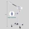 GODECOR 2 in 1 Professional Facial Steamer with 5X Magnification Lamp, Beautician Steamer Facial Spa, Hot Ionic Mist Face Steamer for Home Beauty Salon, Personal Skin Care Deep Cleaning, White view 3