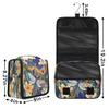 Gublec Hanging Travel Toiletry Bag Dragonfly Flower Toiletry Bags with Hanging Hook Portable Cosmetic Bag Makeup Organizer for Travel Business Trip view 2