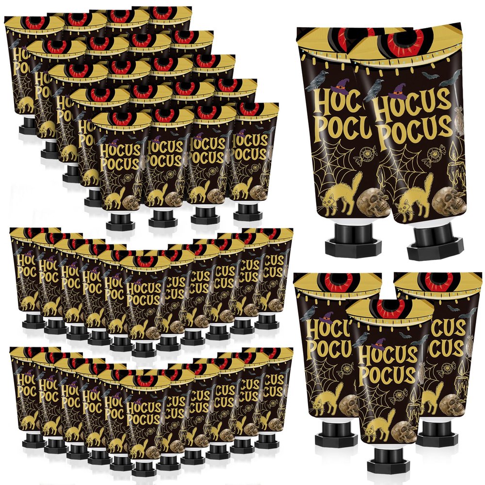 Heigble 48 Sets Halloween Hand Cream Gifts Bulk Travel Lotion Size Halloween Party Gifts Favors Ghost Spiderweb Skull Hand Cream Birthday Christmas Party Supplies for Guest