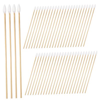 BEBEMOKO 500pcs Precision Cotton Swabs for Makeup Ear Cleaning and Nail Care Extra Long Tipped Applicators for Detailed Application and Versatile Cleaning Tasks