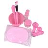 1 Set Facial Mask Mixing Bowl Set DIY Face Mask Mixing Tool Kit with Facial Mask Mixing Bowl Stick Spatula Measuring Spoon Brush Facial Sponge Spray Bottle Puff Soaking Bottle, Pink view 1