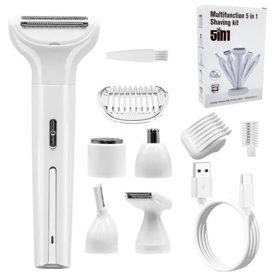 Electric Razro Shaver Trimmer For Womens 5 In 1 Painless Body Razro Facials Hair Removers Hair Removal For Face Leg