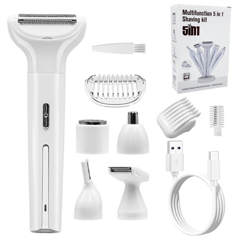 Electric Razro Shaver Trimmer For Womens 5 In 1 Painless Body Razro Facials Hair Removers Hair Removal For Face Leg
