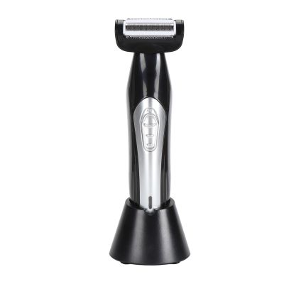 Body Hair Trimmer for Men - Electric with Removable Long Handle, Hair Trimmer for Pubic Area, Back, Face, Legs and Beard, Wet Dry Use