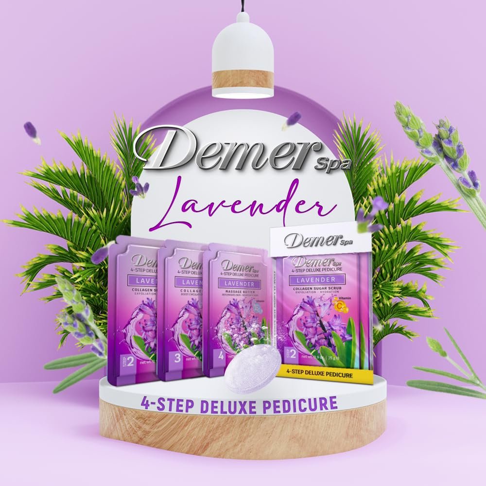 Demer Bomb Spa Deluxe Pedicure 4in1 Kit (Lavender)