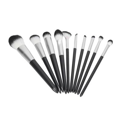 10 Piece Makeup Brush Set with Synthetic Professional Brushes for Daily Use, Complete Kit Including Foundation, Blush, and Eyeshadow Brushes