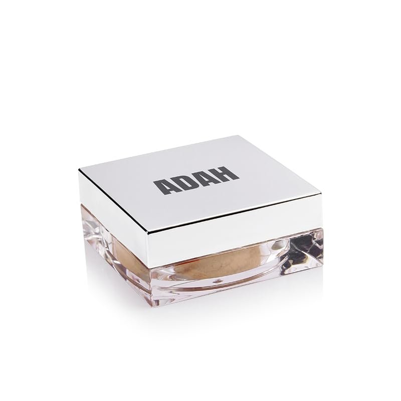 ADAH LAZORGAN Mineral Loose Powder Foundation, Luxe Finish, 2 Universal Shades, All-Day Wear, Smooth Coverage (Warm Sand, Regular)