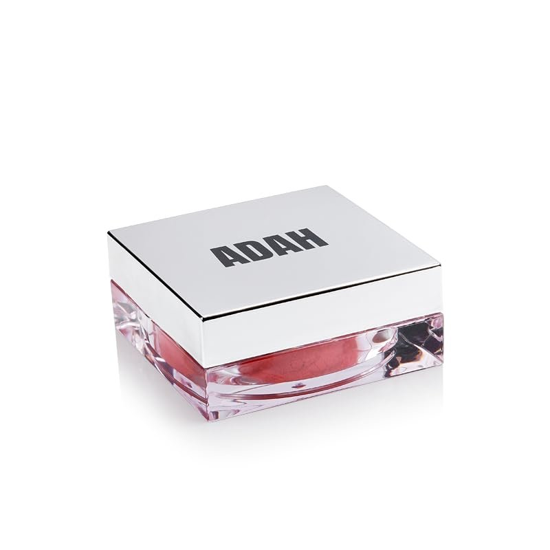 ADAH LAZORGAN Mineral Loose Powder Blush, Versatile Rose Shade, Doubles as Lip Color